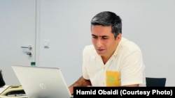 حامد عبیدی رئیس سازمان حمایت از خبرنگاران افغانستان(آرشیف)