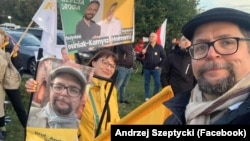 Польща. Кандидат до польського сейму, політолог, викладач Варшавського універіверситету Анджей Шептицький
Poland. Andrzej Sheptycki, a candidate for the Polish Diet, a political scientist, a teacher at the University of Warsaw