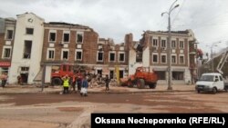 Наслідки однієї з попередніх атак Харкова, жовтень 2023 року