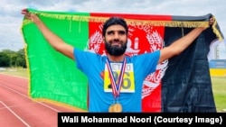 ولی محمد نوری ورزشکار نابینای افغان - تصویر از آرشیف
