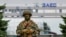Российский солдат возле Запорожской АЭС. Украина, 2022 год