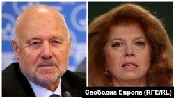 Колаж със снимки на министъра на отбраната Тодор Тагарев и вицепрезидентката Илияна Йотова