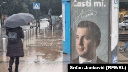 Bilbord kandidata Alekse Bečića.