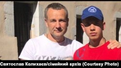 Ігор Колихаєв із сином Святославом, архівне фото