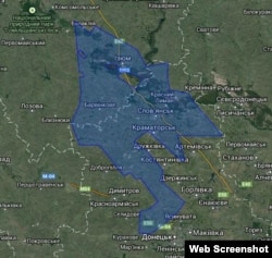 Карта Юзівського родовища сланцевого газу станом на липень 2014 року. Джерело: shalegas.in.ua