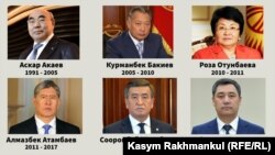 Кыргызстандын мурдагы жана азыркы президенттери.