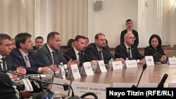 Заседание на комисията по сигурност в парламента, на което присъства вътрешният министър Калин Стоянов.