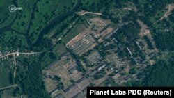 Супутникове фото нових об’єктів на військові базі у Могильовській області, Білорусь 30 червня 2023 року