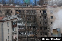 Последствия попадания беспилотника в жилой дом в Санкт-Петербурге, 2 марта 2024 года