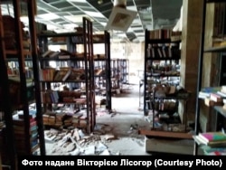 Центральна міська публічна бібліотека імені В. Короленка після захоплення міста армією РФ