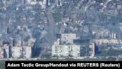 Украинанын Бахмут калаасынын учурдагы көрүнүшү.