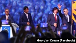 Лидеры «Грузинской мечты» – Мамука Мдинарадзе, Каха Каладзе, Ираклий Кобахидзе и Бидзина Иванишвили