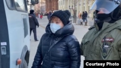 Russian anti-war activist, Zulfia Sitdikova (file photo)