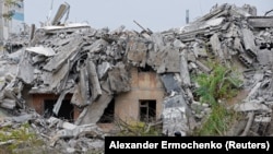 Разрушенный из-за войны Мариуполь