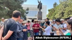 Активисттерди бошотууну, куугунтукту токтотууну талап кылган нааразылык акциясы. 30-август, 2022-жыл.