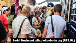 Евакуаційний потяг з Донбасу. Покровськ, Донецька область, 7 серпня 2022 року