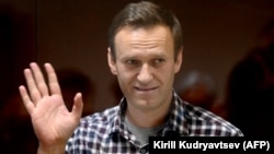 Jailed Russian opposition leader Aleksei Navalny (file photo)