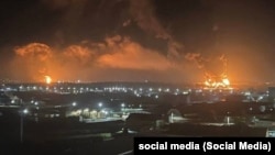 Пожежі на нафтосховищі в російському місті Брянськ, Росія, 25 квітня 2022 року. Фото ілюстративне