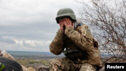 Донецк аймагындагы украин аскери, 22-апрель 2022-жыл. 