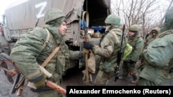 Солдати, мобілізовані в так звану армію угруповання «ДНР». Березень 2022, Донецька область