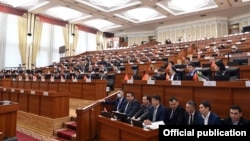 Жогорку Кеңештин жыйындар залы.