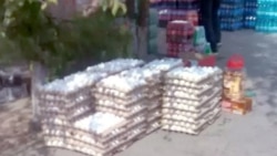 Diňle: Aşgabadyň bazarlarynda towuk ýumurtgasynyň gyssagly söwdasy ýola goýuldy