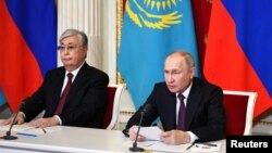 Президенты Казахстана и России дистанционно открывают форум межрегионального сотрудничества в Оренбурге. 28 ноября 2022 года