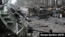 Ռուսական զորքերի խոցված տանկեր Ուկրաինայում, արխիվ