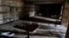 Podrum zgrade za koji ukrajinske vlasti smatraju da je bio improvizovani zatvor i soba za mučenje tokom ruske invazije na selo Kozača Lopan, u oblasti Harkiv, Ukrajina, septembar 2022.