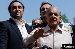 شهباز شریف او بلاول بوټو زرداري وايي د طالبانو حکومت دې د وسلوالو ډلو ضد اقدام وکړي - پخوانی انځور.