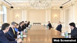 Ադրբեջանի նախագահն ընդունում է ամերիկյան պատվիրակությանը, Բաքու, 27-ը ապրիլի, 2022թ․