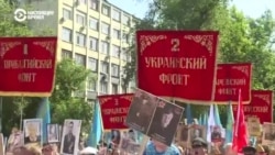 Без георгиевских ленточек и буквы Z: как прошли акции "Бессмертный полк" в Казахстане и Кыргызстане