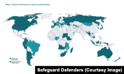Cel puțin 102 „centre de servicii de poliție chineze în străinătate" au fost înființate de autoritățile locale de securitate publică din China în 53 de țări din întreaga lume.