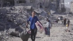 ګڼ شمېر بې کوره کسان غزې ته ستانه شوي خو پکې یو شمېر خپل کورونه نه شي موندلای