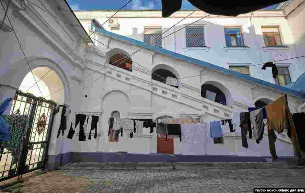 Despite the shelling, many remain faithful to the Russian Orthodox Church and to its leader in Moscow, Patriarch Kirill, who has &quot;blessed&quot; the Russian invasion.