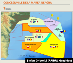 Concesiunile de petrol și gaze din Marea Neagră.