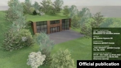 Изгледот на куќата која Маркеза тврди дека ќе се гради на Водно