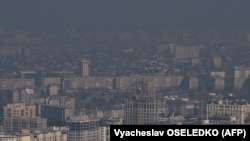 Бишкекти каптаган түтүн. Январь, 2021-жыл. 