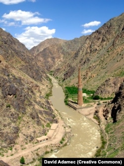 The Minaret of Jam, which has stood in a remote region of Afghanistan since 1190.