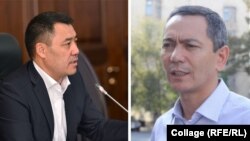 Садыр Жапаров жана Өмүрбек Бабанов. Коллаж сүрөт.