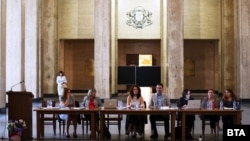 Изборната комисия, която проследи вота на съдиите за членове на ВСС на 25 и 26 юни.