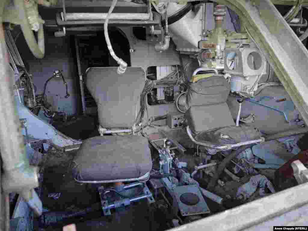 Внатрешноста на ракетниот фрлач Бук изложена во паркот Летна во Прага. Изложбата, насловена Украина -- Штитот на Европа, беше организирана од Министерството за одбрана на Украина и други владини ограноци,&nbsp;