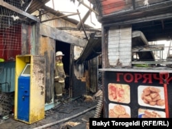 Рынок «Дордой» после пожара. 5 июля 2022 года.