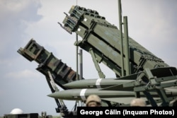 Un sistem de rachete Patriot, staționat la Capu Midia în județul Constanța, 9 iunie 2022.