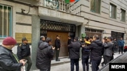 Իրանում Ադրբեջանի դեսպանատունը զինված հարձակումից հետո, Թեհրան, 27-ը հունվարի, 2023թ.