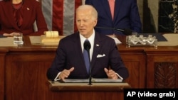 U.S. President Joe Biden delivers the annual State of the Union speech to a joint session of the U.S. Congress on February 7.