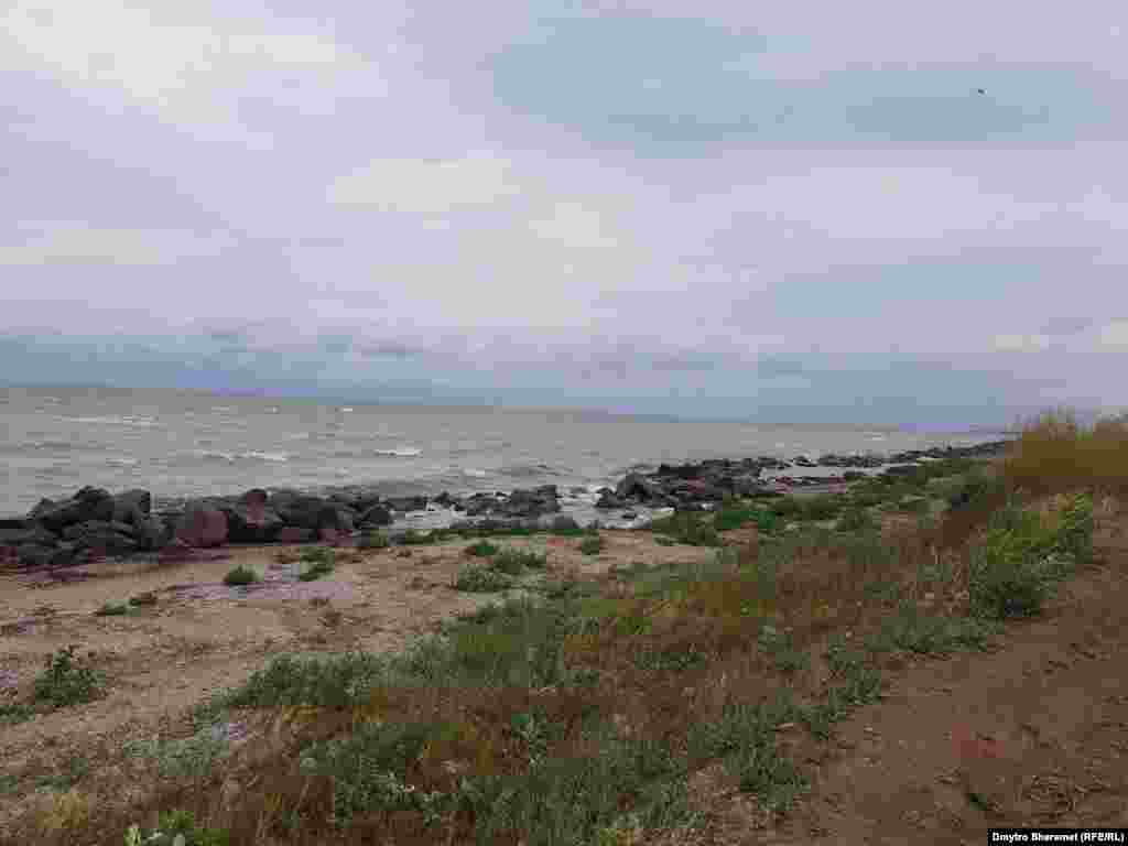 Генический &laquo;Каменный пляж&raquo; тоже пуст