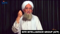 “Ал-Каиданын” анабашы Завахири. 2012-жылы тартылган видеодон алынган сүрөт.