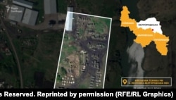 Військова техніка РФ у с. Леонівка Бєлгородської області, 25 квітня 2022 року