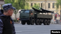 Во время репетиции парада в Москве, 7 мая 2025 года